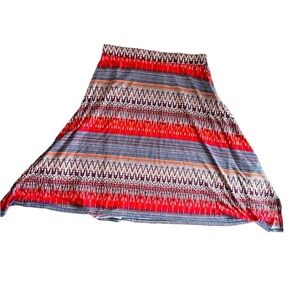 JPR studio ladies asymmetrical, cotton stretch, midi skirt size XL